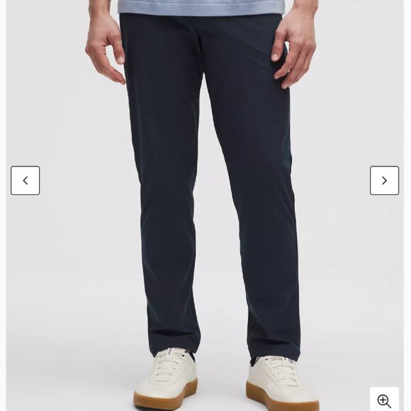 LULULEMON ABC Classic-Fit 5 Pocket Pant 31 x 37L Warpstreme | Deep Navy - Picture 1 of 6